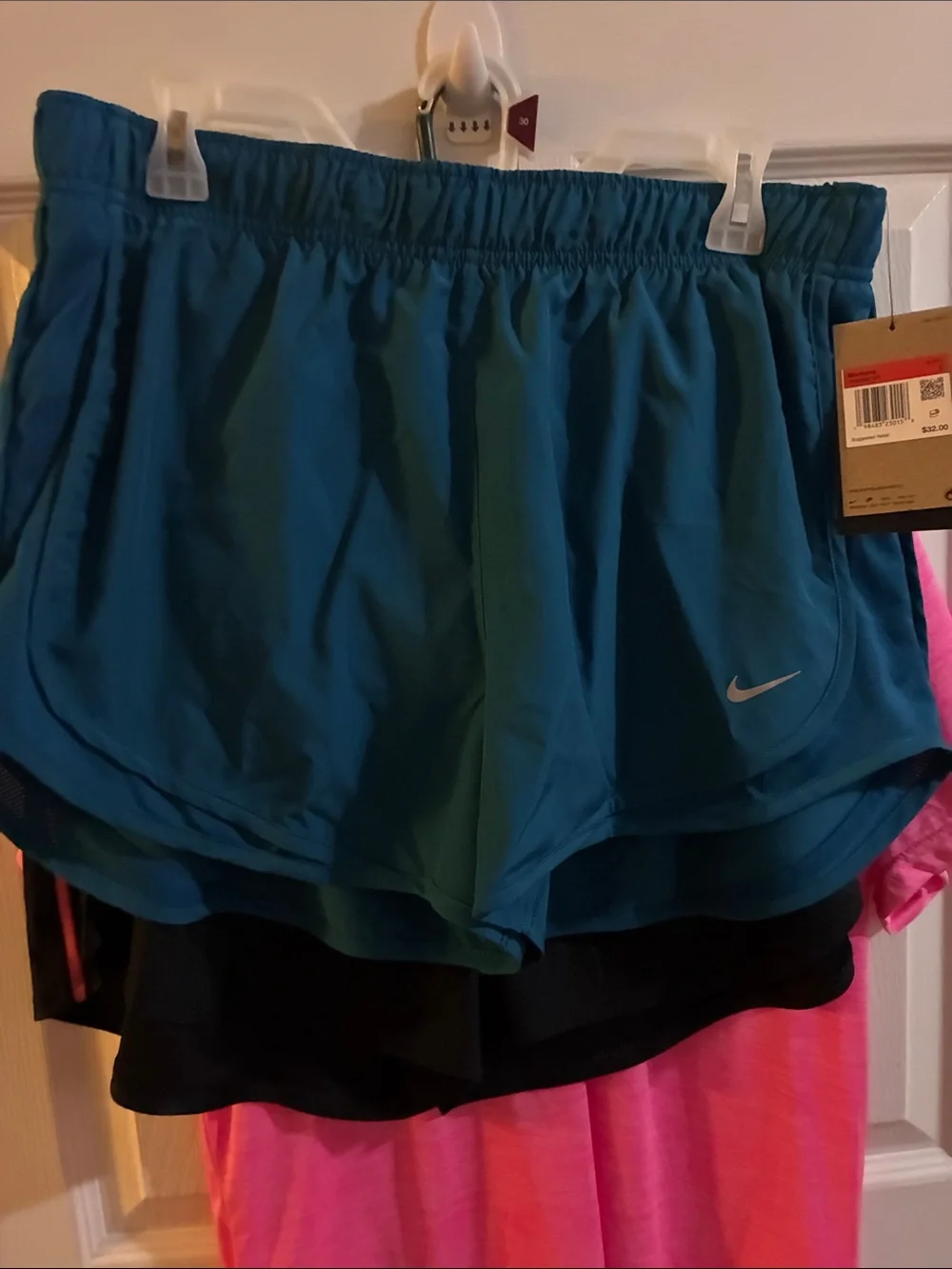Nike Women's Teal Athletic Running Shorts NWT